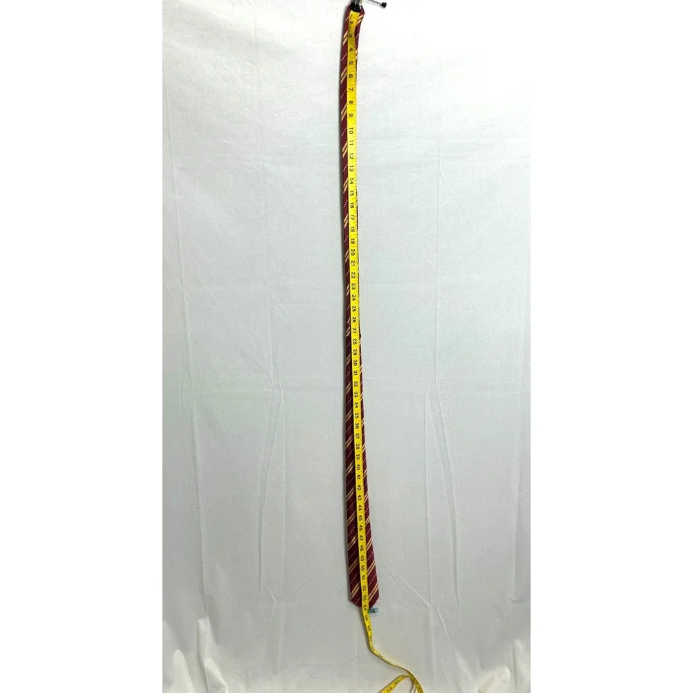 NWT Harry Potter Wizard Tie Burgundy Gold Striped Cosplay Costume Necktie